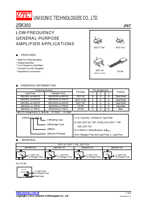 K303 Datasheet PDF Unisonic Technologies