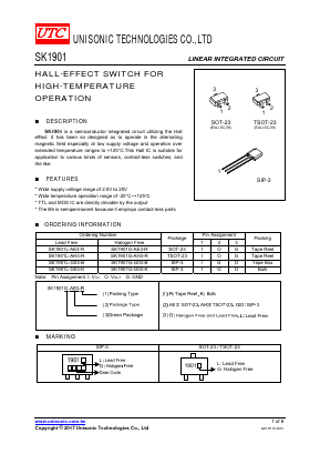 SK1901L-AH3-R Datasheet PDF Unisonic Technologies