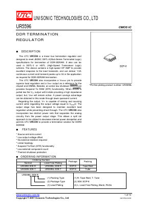 UR5596-S08-R Datasheet PDF Unisonic Technologies