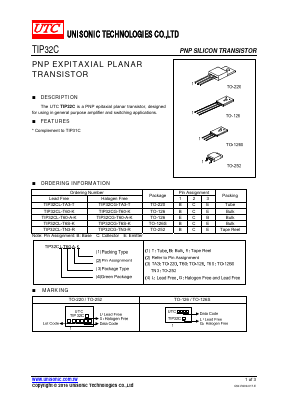 TIP32C Datasheet PDF Unisonic Technologies