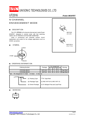 UT2316G Datasheet PDF Unisonic Technologies