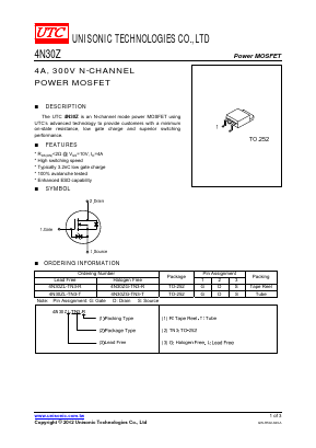 4N30ZG-TN3-T Datasheet PDF Unisonic Technologies