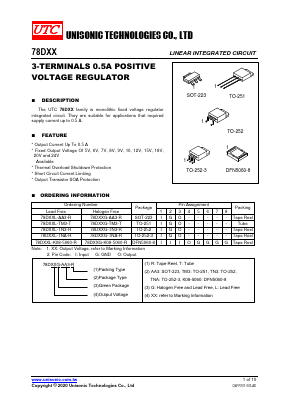 78D10L-K08-5060-R Datasheet PDF Unisonic Technologies