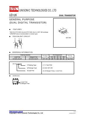 UD12K Datasheet PDF Unisonic Technologies