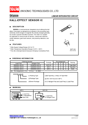 SK8509L-G03-K Datasheet PDF Unisonic Technologies