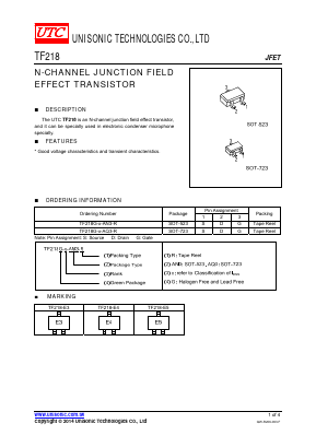 TF218G-X-AN3-R Datasheet PDF Unisonic Technologies