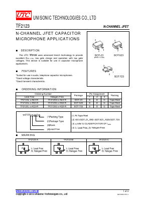 TF2123 Datasheet PDF Unisonic Technologies