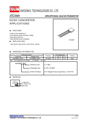 2SC5889 Datasheet PDF Unisonic Technologies