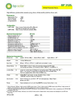 BP3125S Datasheet PDF Unspecified