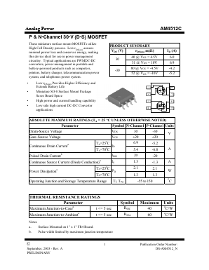 AM4512C Datasheet PDF Unspecified