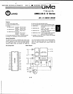 UM6116K-3 Datasheet PDF Unspecified2