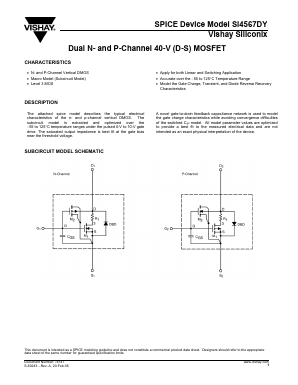 SI4567DY Datasheet PDF Vaishali Semiconductor