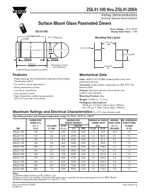 ZGL41-120A Datasheet PDF Vaishali Semiconductor