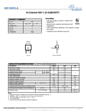 2SK1152STL-E Datasheet PDF VBsemi Electronics Co.,Ltd