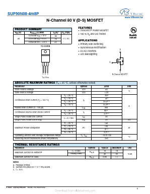 SUP90N08-4M8P Datasheet PDF VBsemi Electronics Co.,Ltd