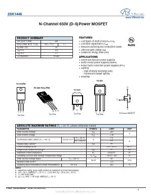 2SK1445 Datasheet PDF VBsemi Electronics Co.,Ltd