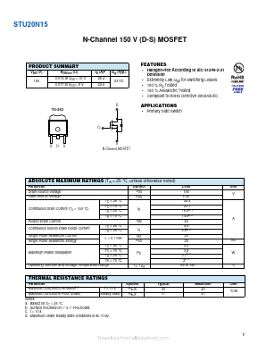 STU20N15 Datasheet PDF VBsemi Electronics Co.,Ltd