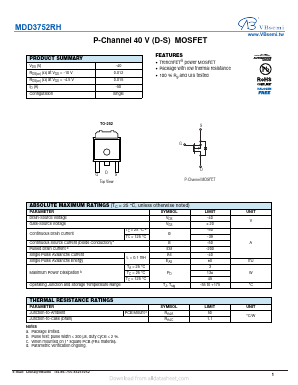 MDD3752RH Datasheet PDF VBsemi Electronics Co.,Ltd