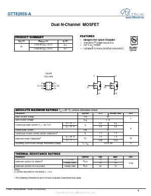 GTT8205S-A Datasheet PDF VBsemi Electronics Co.,Ltd