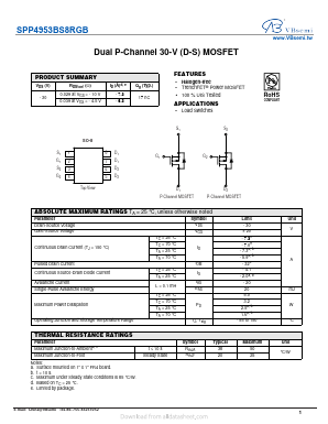 SPP4953BS8RGB Datasheet PDF VBsemi Electronics Co.,Ltd