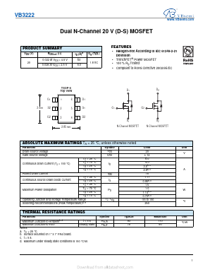 VB3222 Datasheet PDF VBsemi Electronics Co.,Ltd