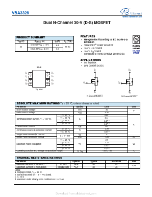 VBA3328 Datasheet PDF VBsemi Electronics Co.,Ltd