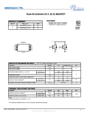 SM8205AOC-TRL Datasheet PDF VBsemi Electronics Co.,Ltd