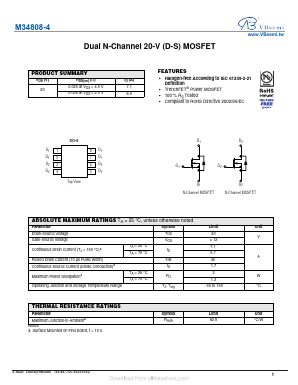 M34808-4 Datasheet PDF VBsemi Electronics Co.,Ltd