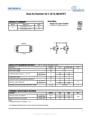 VBC6N3010 Datasheet PDF VBsemi Electronics Co.,Ltd