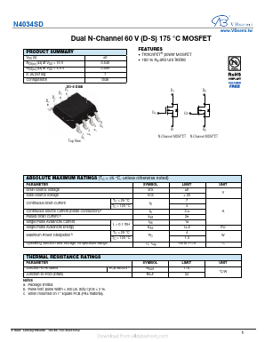 N4034SD Datasheet PDF VBsemi Electronics Co.,Ltd