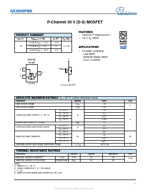 NX3008PBK Datasheet PDF VBsemi Electronics Co.,Ltd