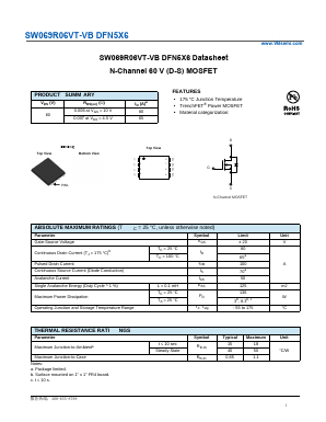 SW069R06VT-VB Datasheet PDF VBsemi Electronics Co.,Ltd