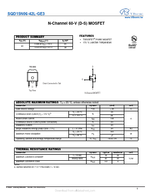 SQD15N06-42L-GE3 Datasheet PDF VBsemi Electronics Co.,Ltd