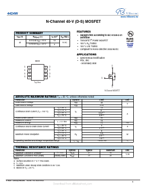 4424W Datasheet PDF VBsemi Electronics Co.,Ltd