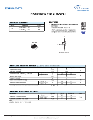 ZXMN6A09GTA Datasheet PDF VBsemi Electronics Co.,Ltd