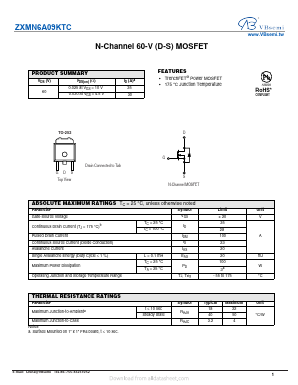 ZXMN6A09KTC Datasheet PDF VBsemi Electronics Co.,Ltd