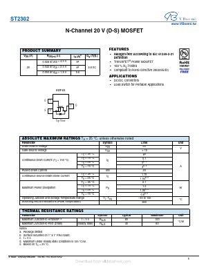 ST2302 Datasheet PDF VBsemi Electronics Co.,Ltd