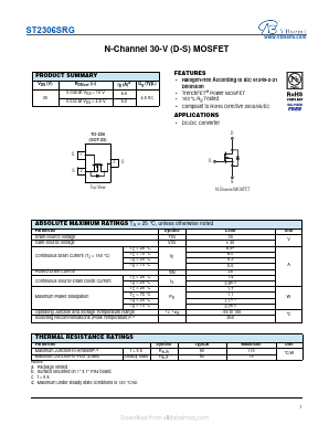 ST2306SRG Datasheet PDF VBsemi Electronics Co.,Ltd