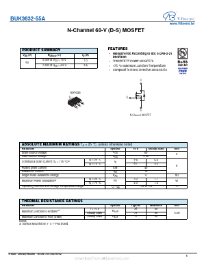 BUK9832-55A Datasheet PDF VBsemi Electronics Co.,Ltd