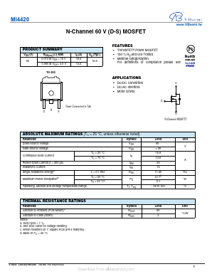 MI4420 Datasheet PDF VBsemi Electronics Co.,Ltd