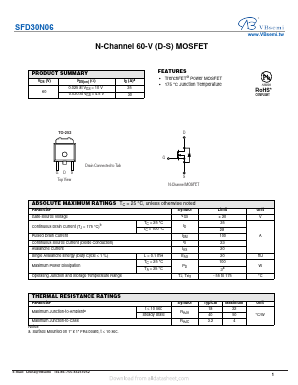 SFD30N06 Datasheet PDF VBsemi Electronics Co.,Ltd