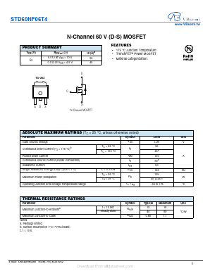 STD60NF06T4 Datasheet PDF VBsemi Electronics Co.,Ltd