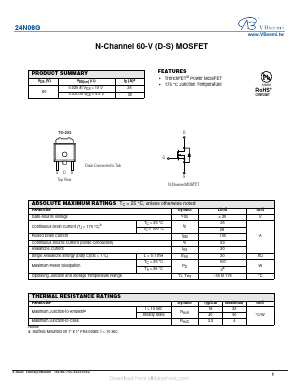 24N06G Datasheet PDF VBsemi Electronics Co.,Ltd