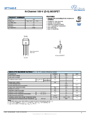 SFT1443-E Datasheet PDF VBsemi Electronics Co.,Ltd