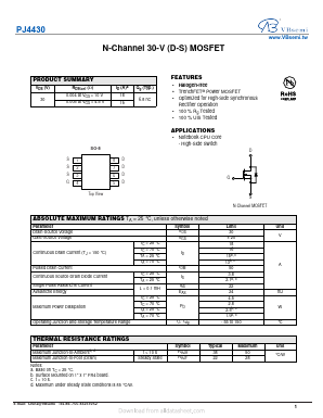 PJ4430 Datasheet PDF VBsemi Electronics Co.,Ltd