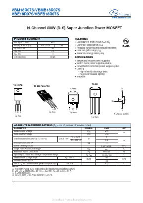 VBFB18R07S Datasheet PDF VBsemi Electronics Co.,Ltd