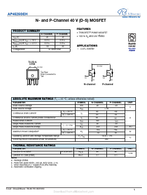 AP4525GEH Datasheet PDF VBsemi Electronics Co.,Ltd