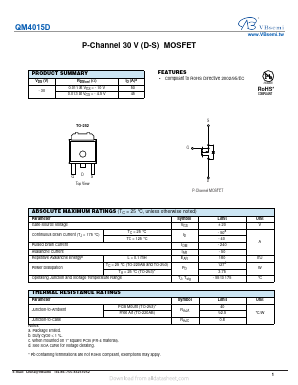 QM4015D Datasheet PDF VBsemi Electronics Co.,Ltd