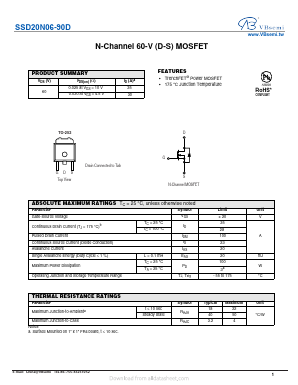 SSD20N06-90D Datasheet PDF VBsemi Electronics Co.,Ltd