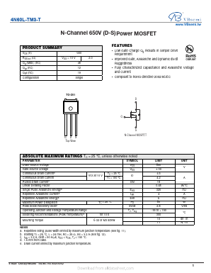 4N60L-TM3-T Datasheet PDF VBsemi Electronics Co.,Ltd